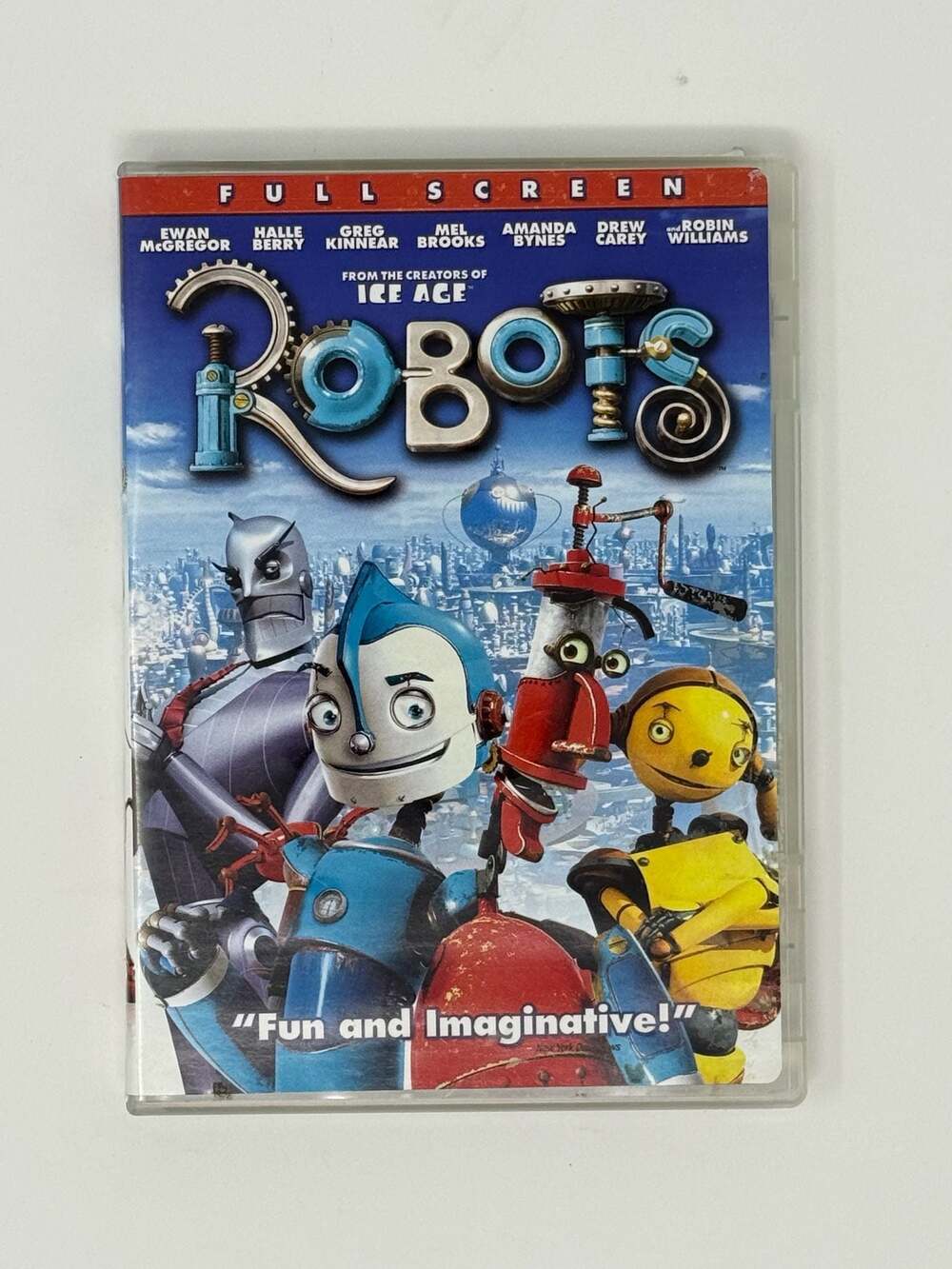 Robots DVD 2005 Robin Williams Ewan McGregor Blue Sky Animated Family Movie